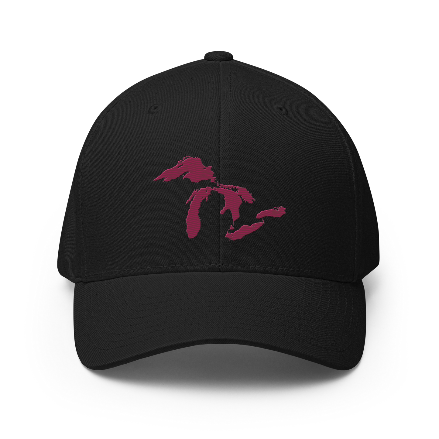 Great Lakes Fitted Baseball Cap | Ruby Red