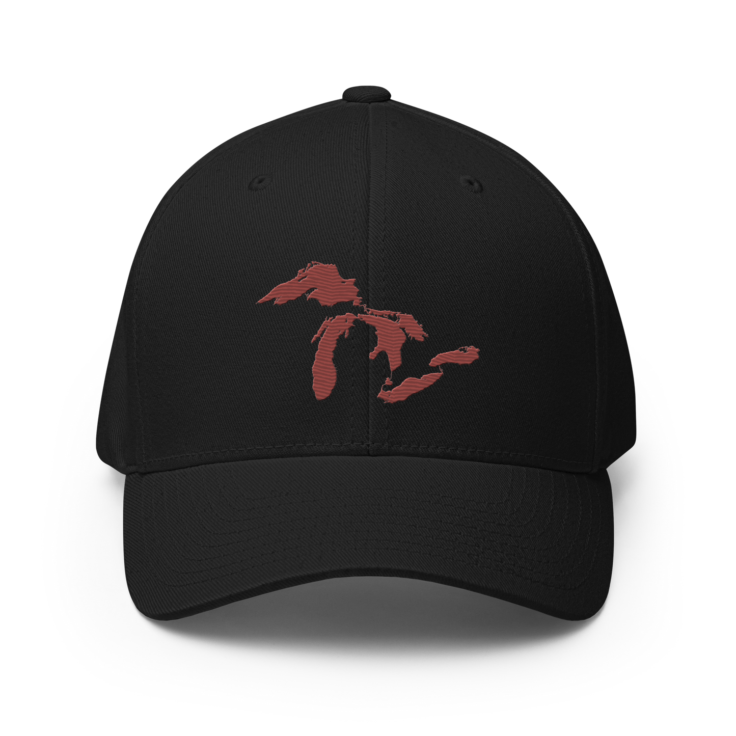 Great Lakes Fitted Baseball Cap | Ore Dock Red