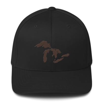 Great Lakes Fitted Baseball Cap | Hickory Brown