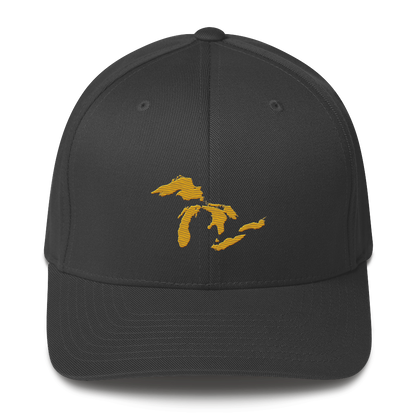 Great Lakes Fitted Baseball Cap (Gold)