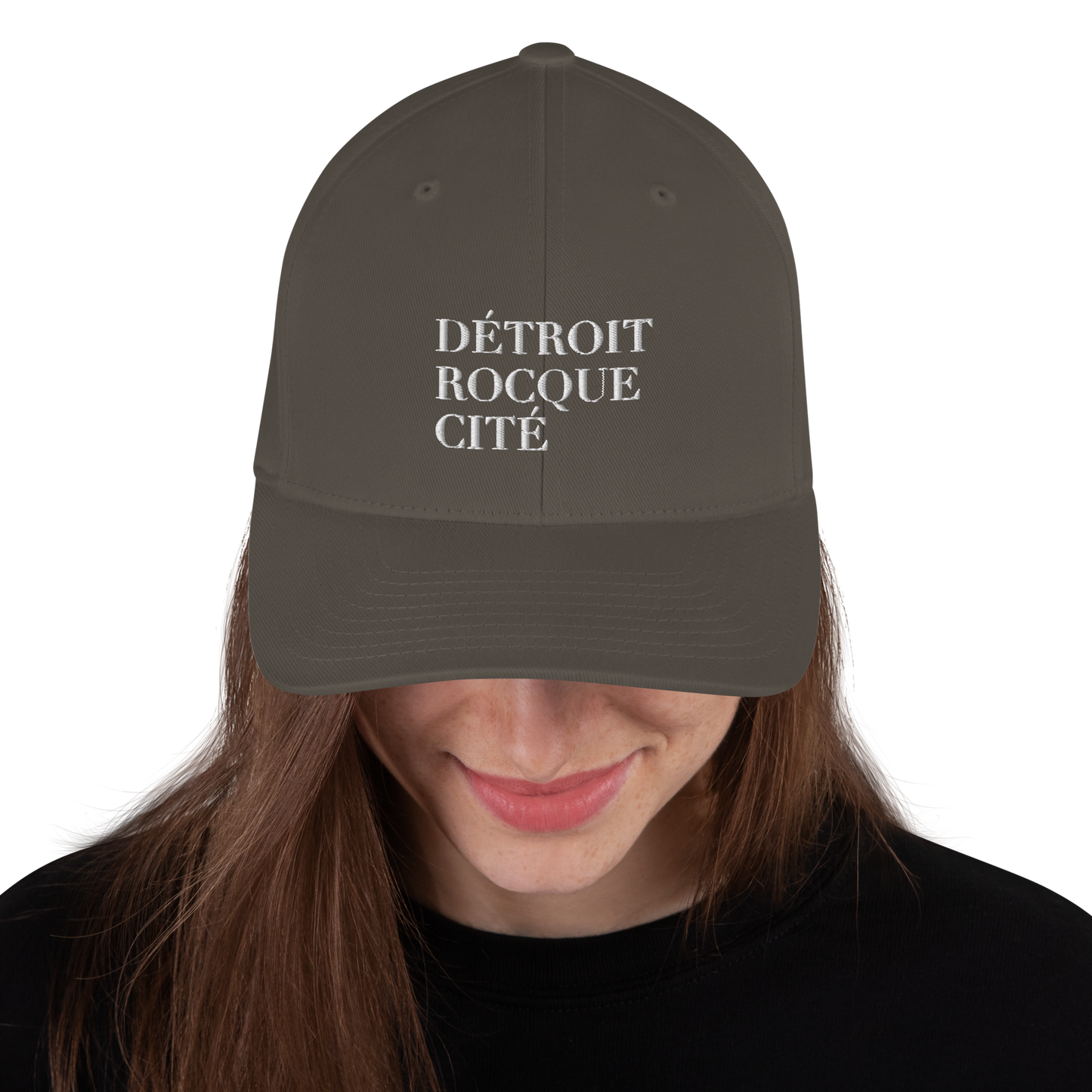 'Détroit Rocque Cité' Fitted Baseball Cap