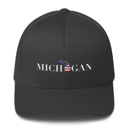 'Michigan' Fitted Baseball Cap (Didone Patriot Edition)