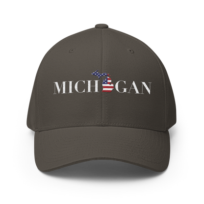 'Michigan' Fitted Baseball Cap (Didone Patriot Edition)