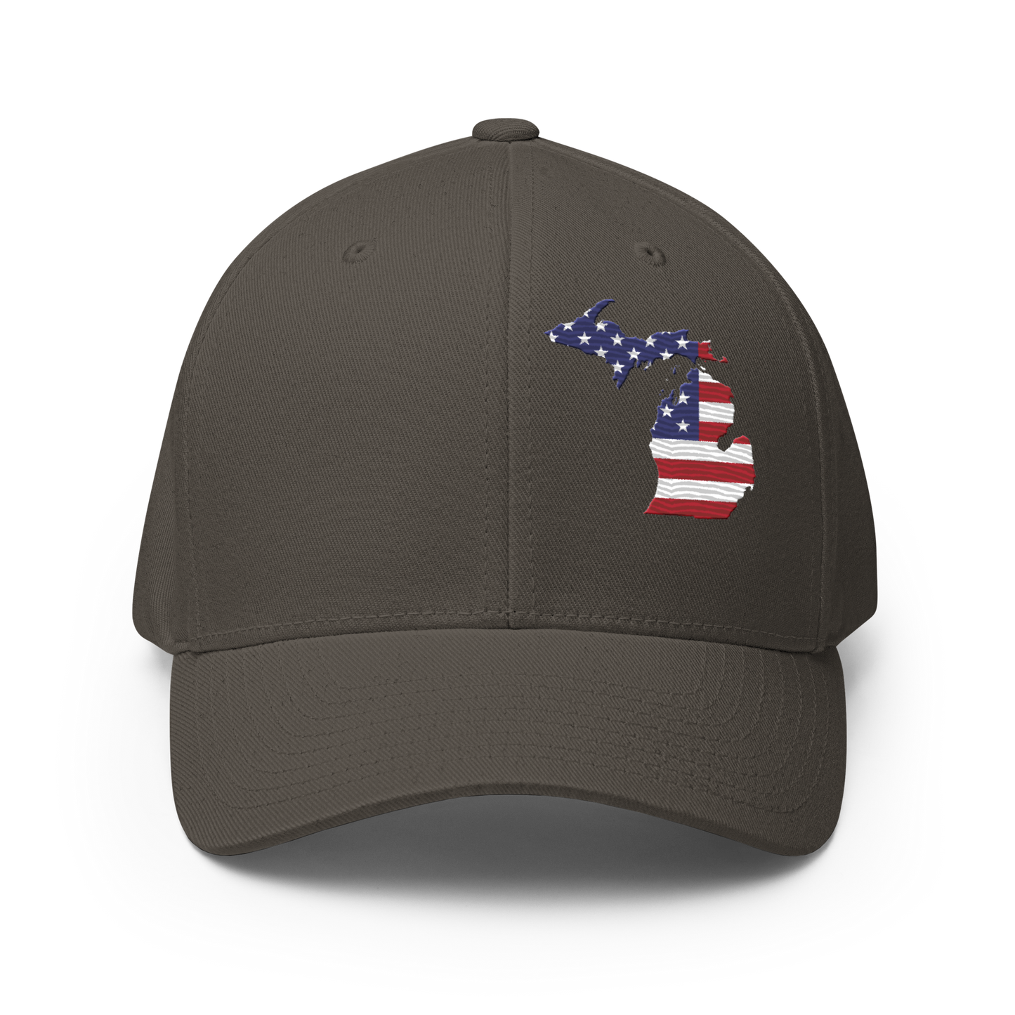 Michigan Fitted Baseball Cap (Patriot Edition)