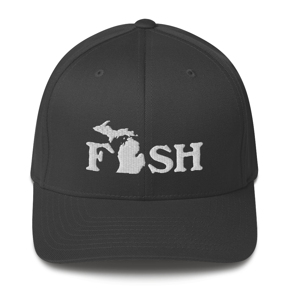 Michigan 'Fish' Fitted Baseball Cap