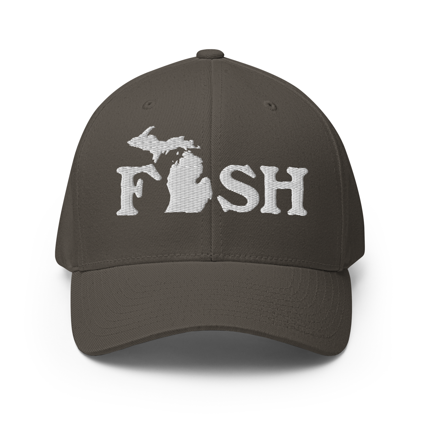 Michigan 'Fish' Fitted Baseball Cap