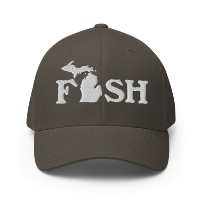 Michigan 'Fish' Fitted Baseball Cap