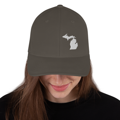 Michigan Fitted Baseball Cap (MI Outline)