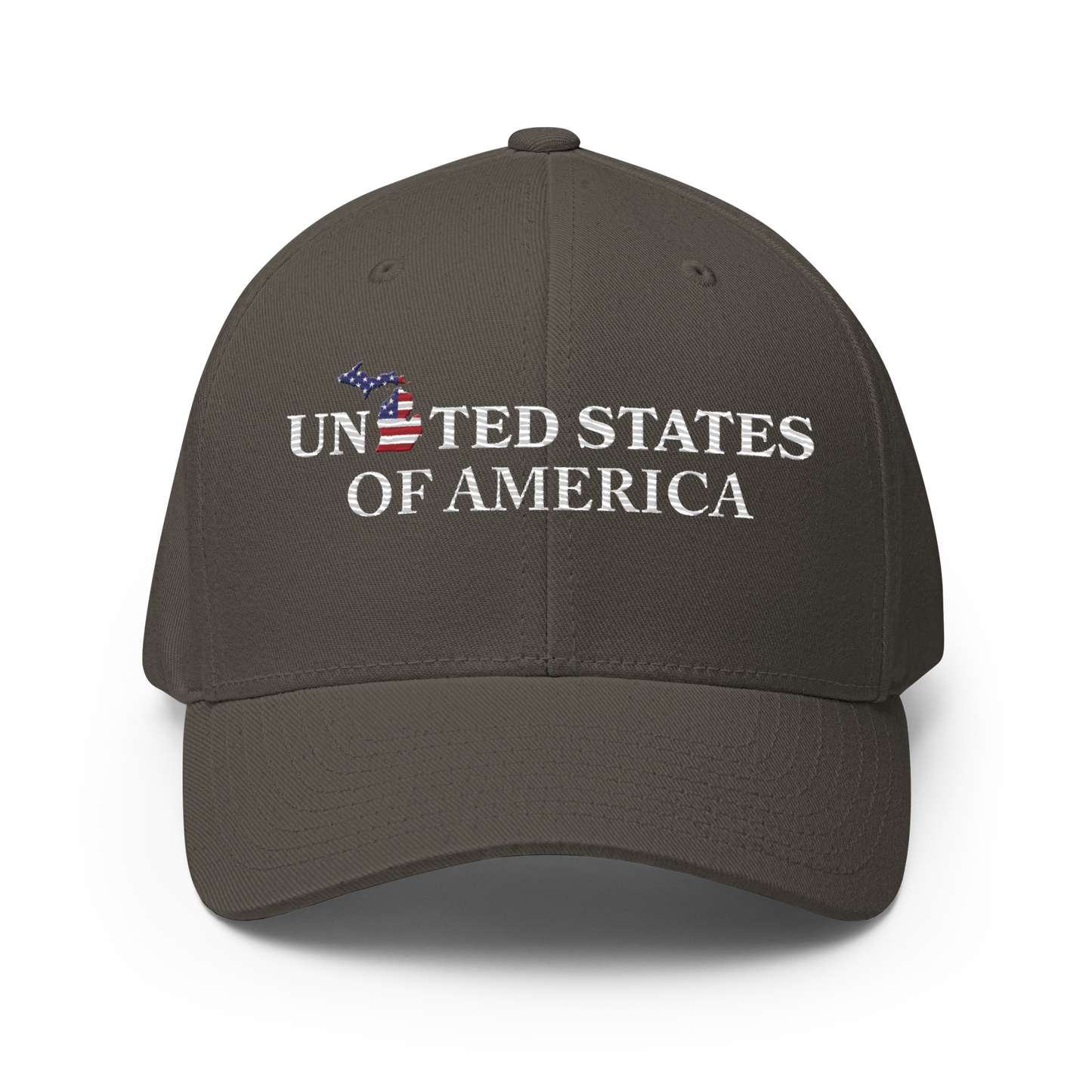 Michigan 'United States of America' Fitted Baseball Cap