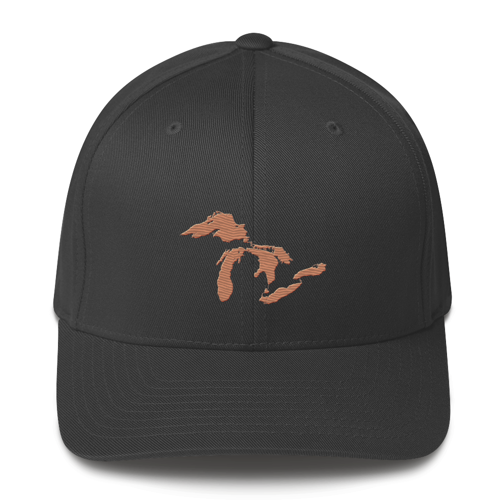 Great Lakes Fitted Baseball Cap (Copper)