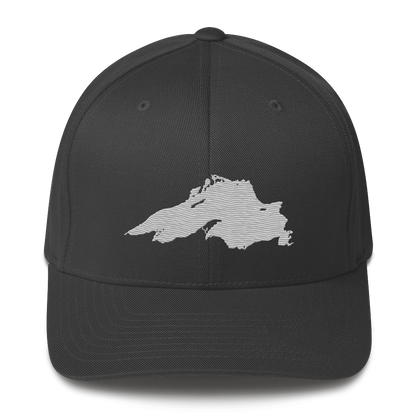 Lake Superior Fitted Baseball Cap | Platinum