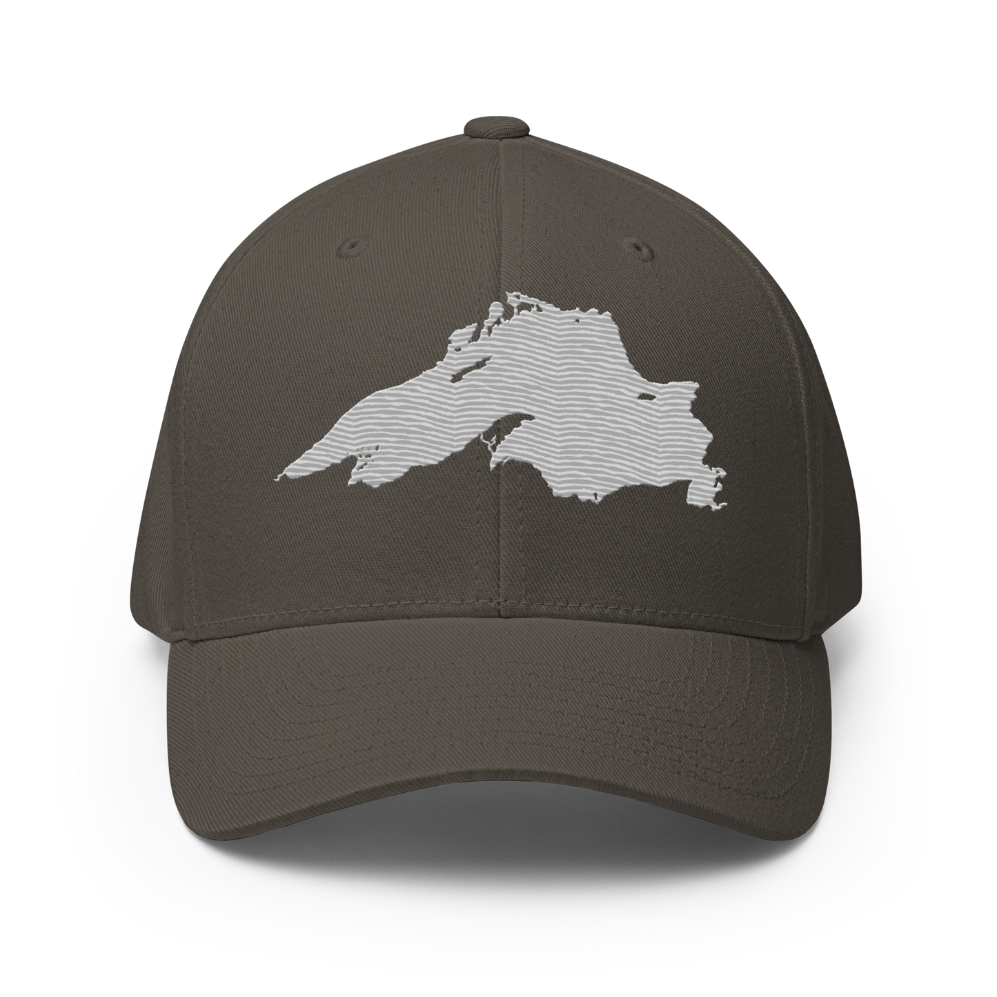 Lake Superior Fitted Baseball Cap | Platinum