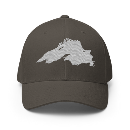 Lake Superior Fitted Baseball Cap | Platinum