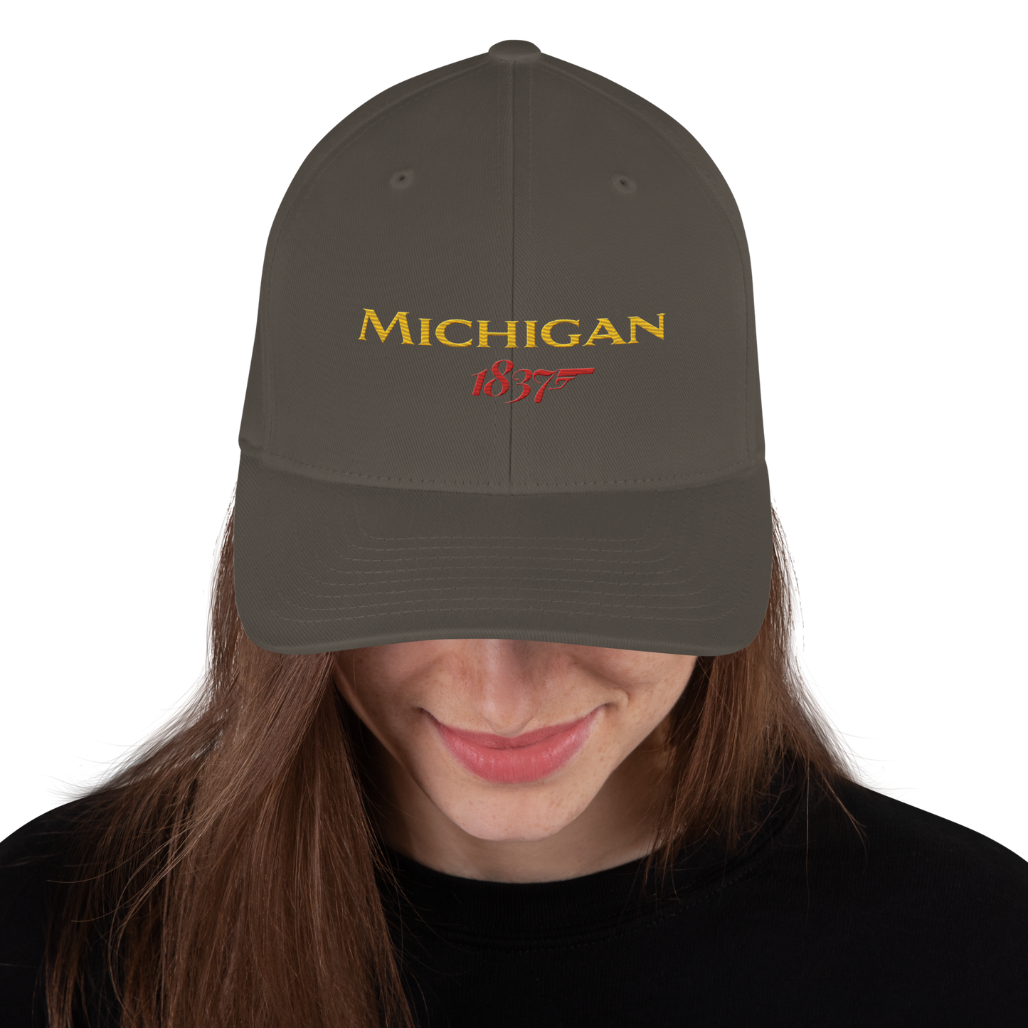 'Michigan 1837' Fitted Baseball Cap | British Spy Parody