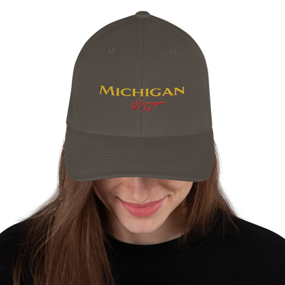 'Michigan 1837' Fitted Baseball Cap | British Spy Parody