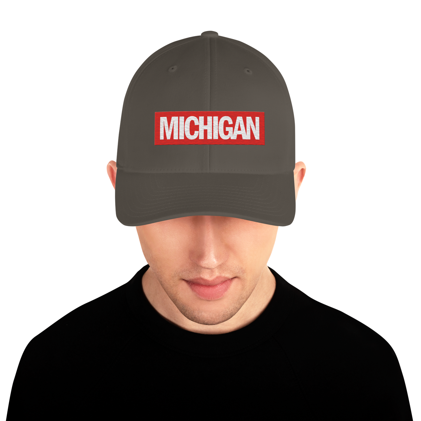 'Michigan' Fitted Baseball Cap | Superhero Parody