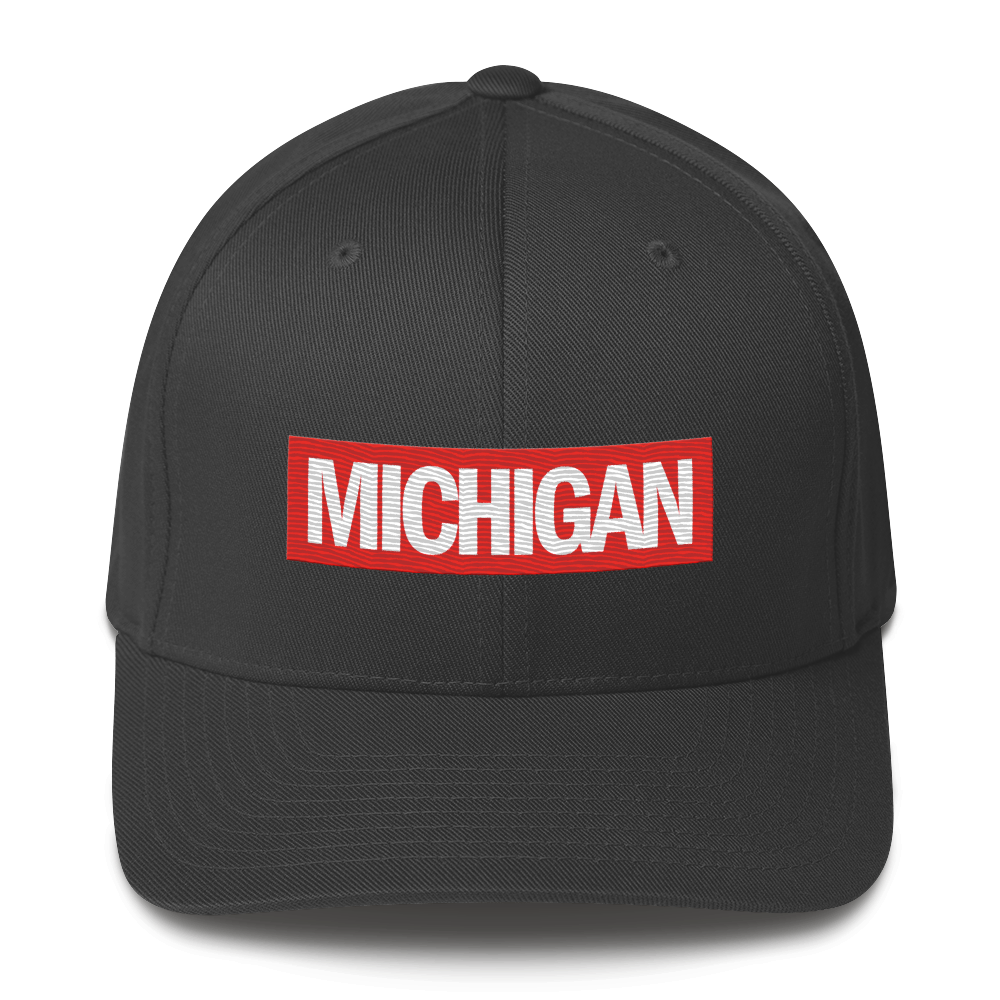 'Michigan' Fitted Baseball Cap | Superhero Parody