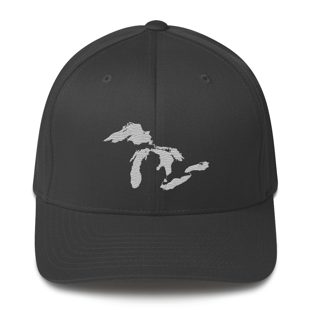 Great Lakes Fitted Baseball Cap | Platinum