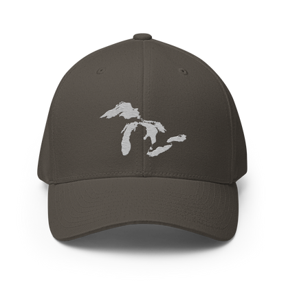 Great Lakes Fitted Baseball Cap | Platinum