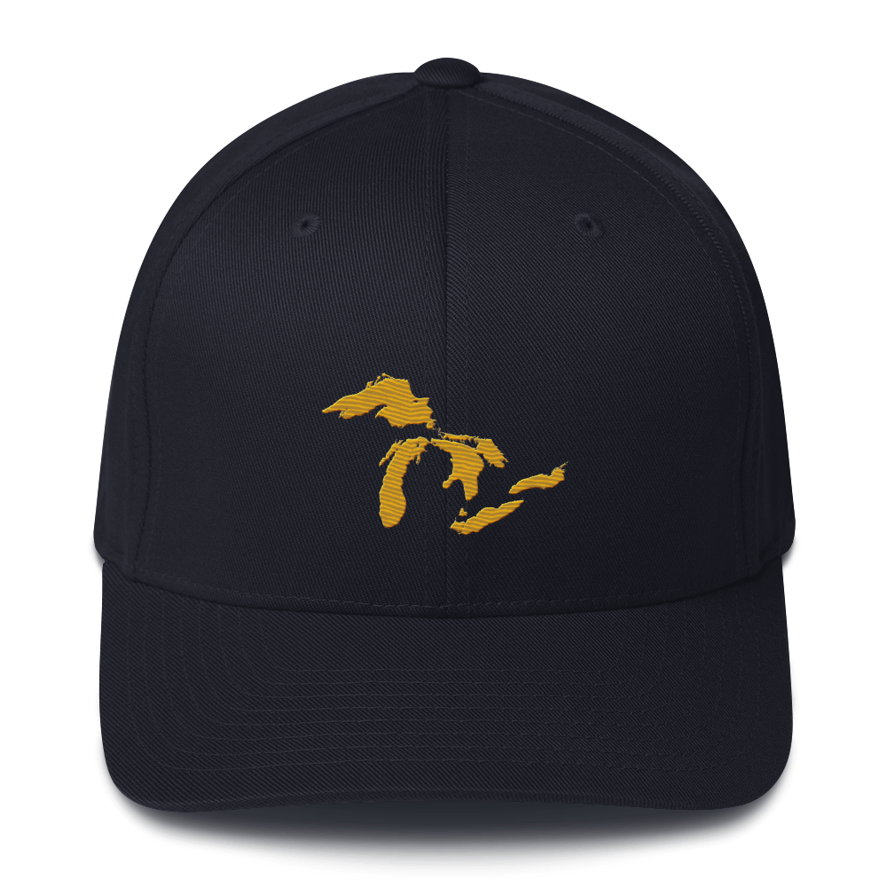 Great Lakes Fitted Baseball Cap (Gold)