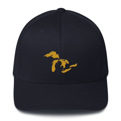 Great Lakes Fitted Baseball Cap (Gold)