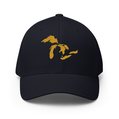 Great Lakes Fitted Baseball Cap (Gold)