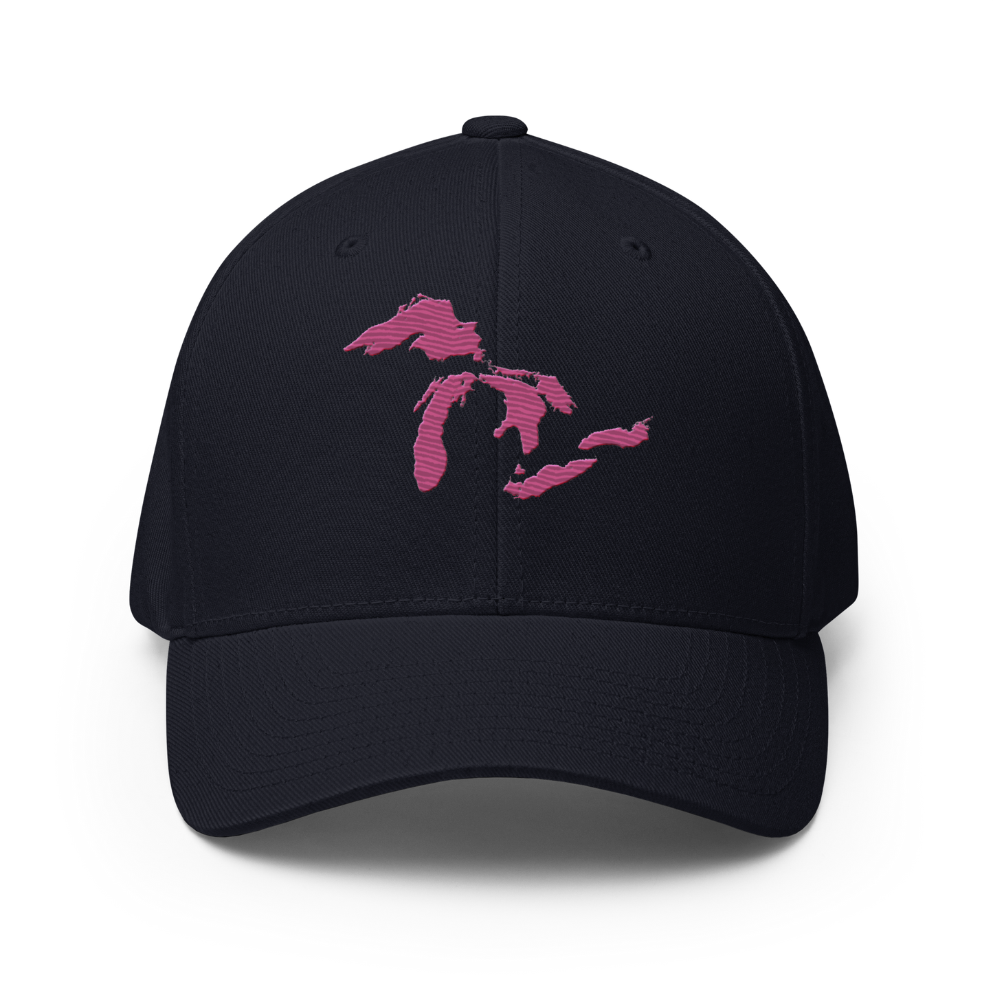 Great Lakes Fitted Baseball Cap (Apple Blossom Pink)