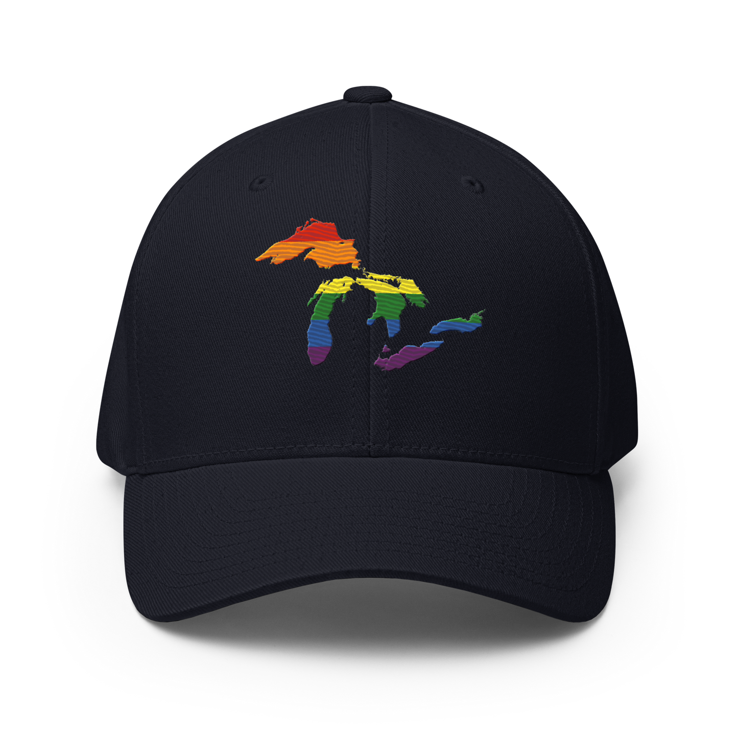 Great Lakes Fitted Baseball Cap (Rainbow Pride Edition)