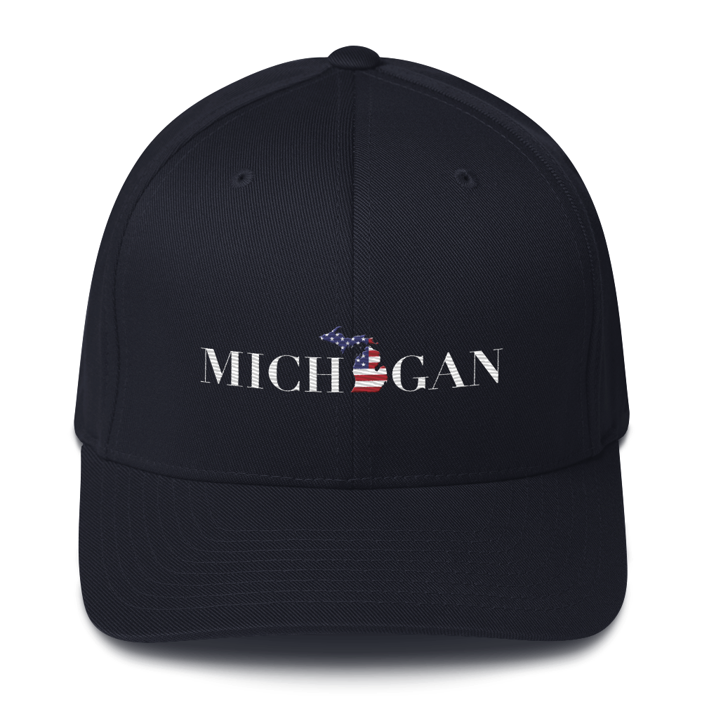 'Michigan' Fitted Baseball Cap (Didone Patriot Edition)