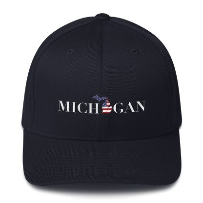 'Michigan' Fitted Baseball Cap (Didone Patriot Edition)