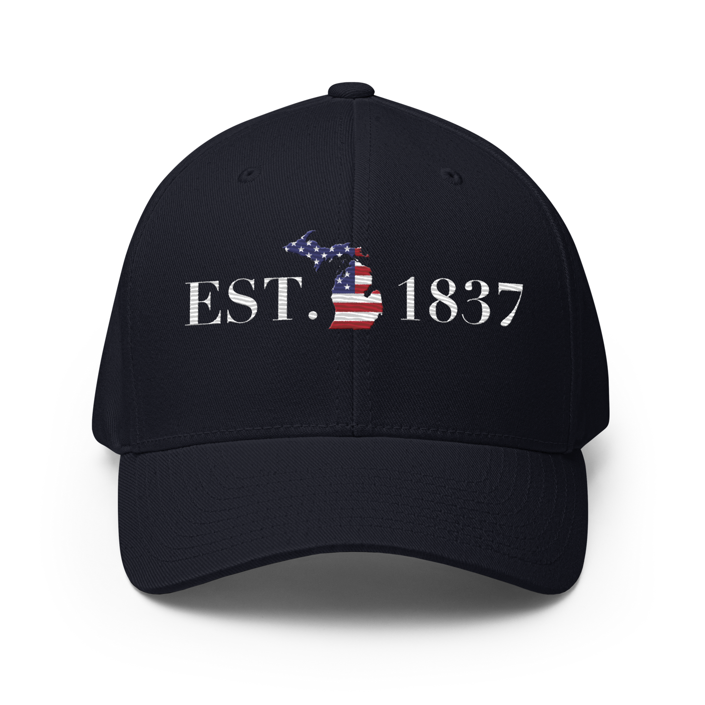 Michigan 'EST. 1837' Fitted Baseball Cap (Patriot Edition)