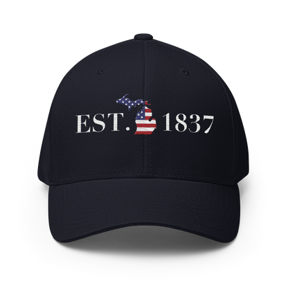 Michigan 'EST. 1837' Fitted Baseball Cap (Patriot Edition)