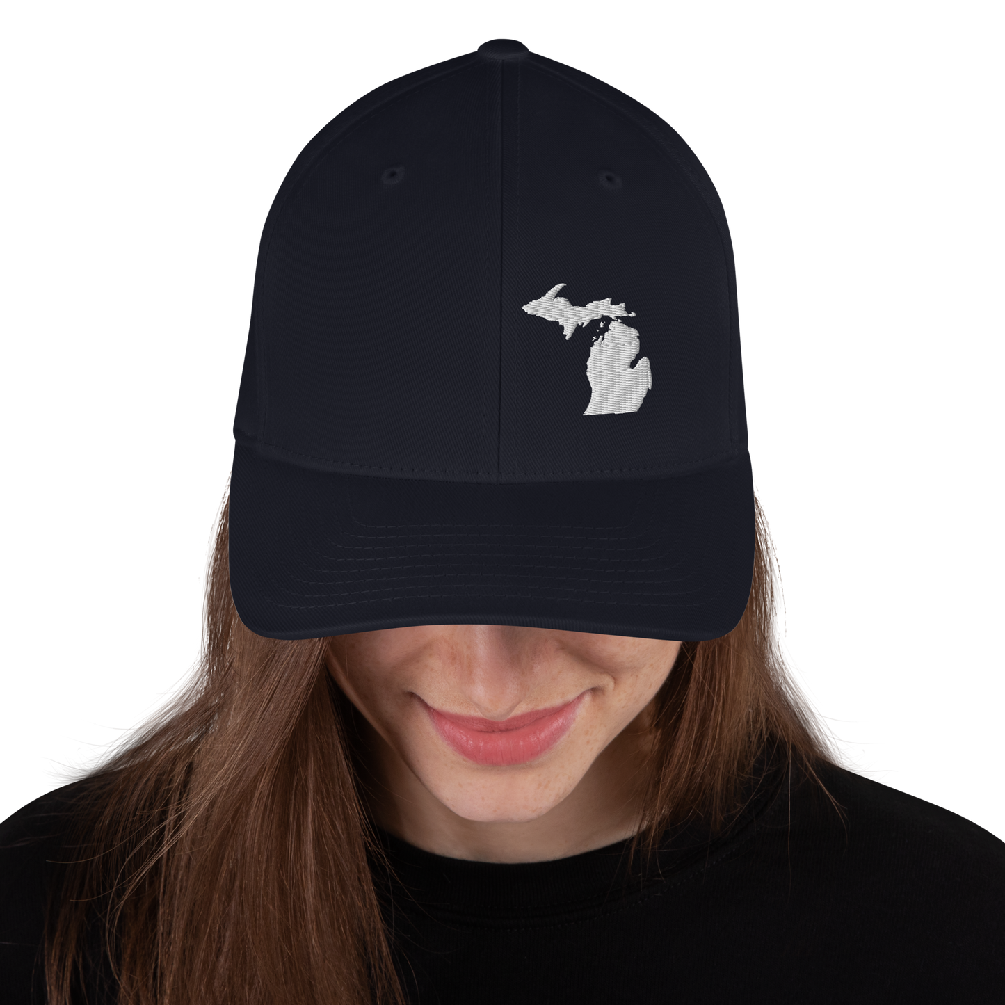 Michigan Fitted Baseball Cap (MI Outline)