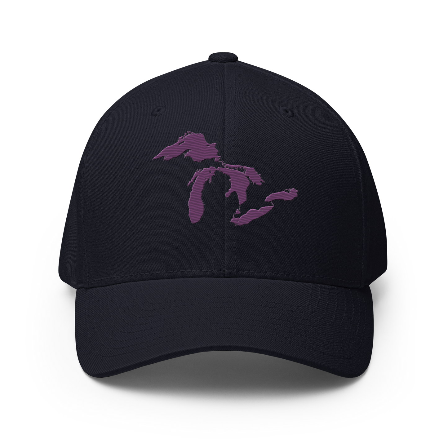 Great Lakes Fitted Baseball Cap (Plum)