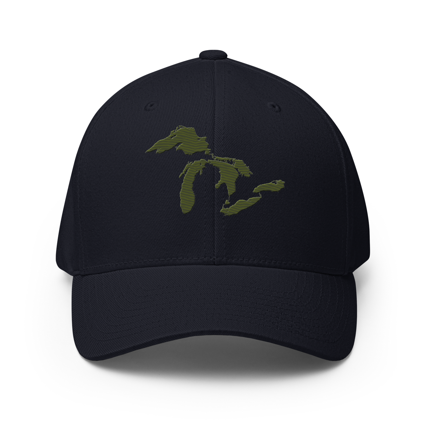 Great Lakes Fitted Baseball Cap (Army Green)