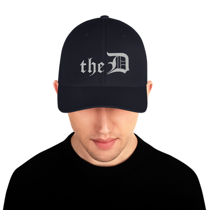 Detroit 'The D' Fitted Baseball Cap | Platinum