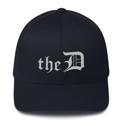 Detroit 'The D' Fitted Baseball Cap | Platinum