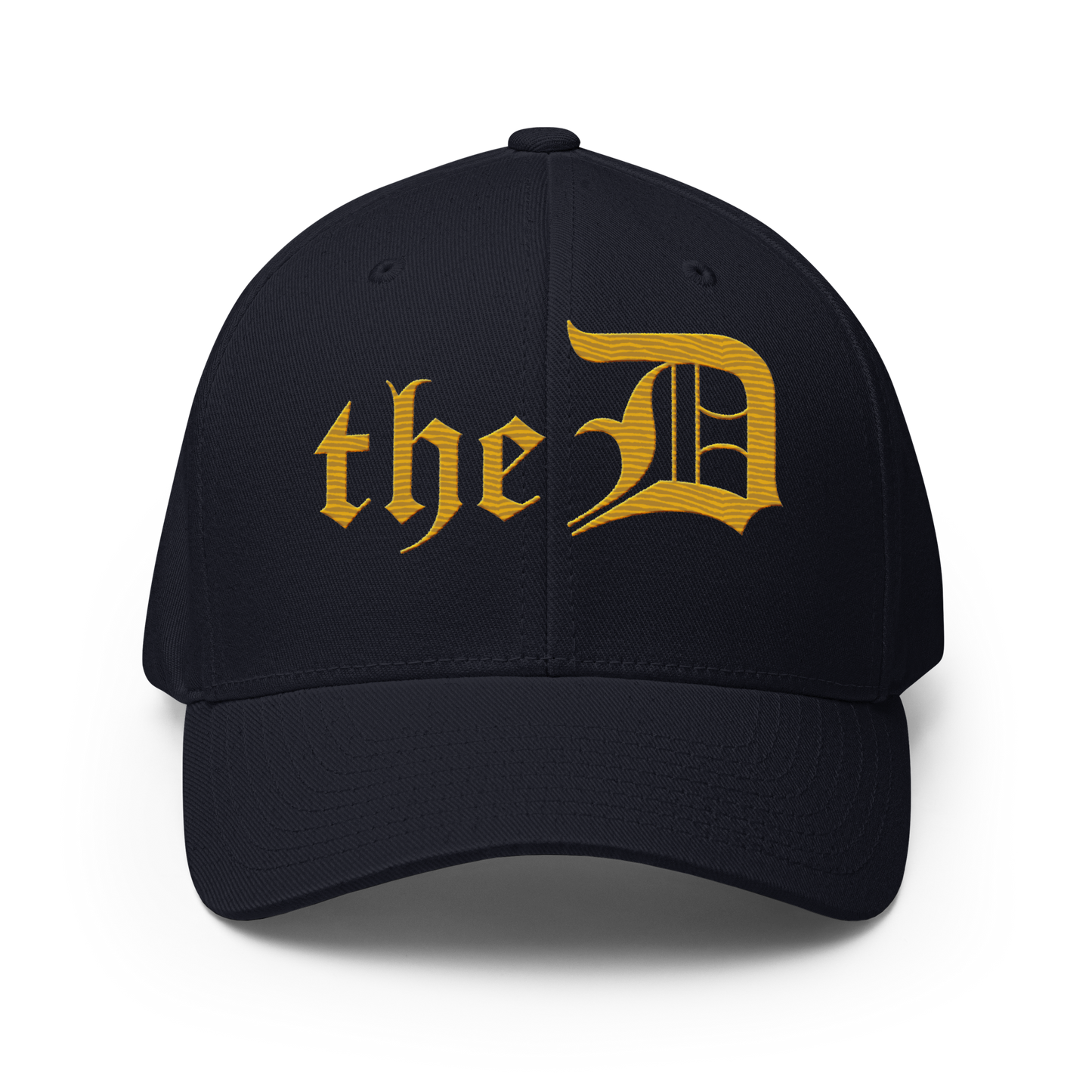 Detroit 'The D' Fitted Baseball Cap | Gold