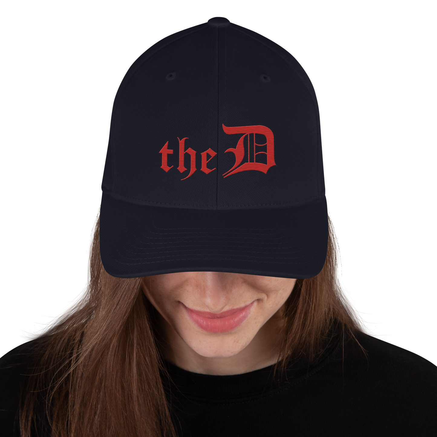 Detroit 'The D' Fitted Baseball Cap | Aliform Red