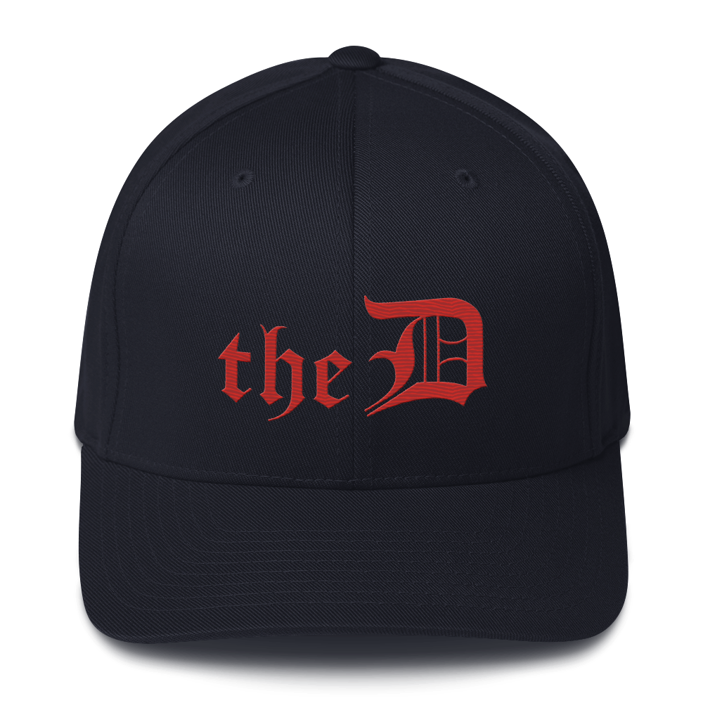 Detroit 'The D' Fitted Baseball Cap | Aliform Red