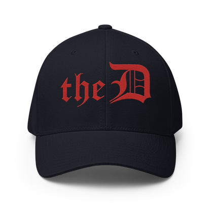 Detroit 'The D' Fitted Baseball Cap | Aliform Red