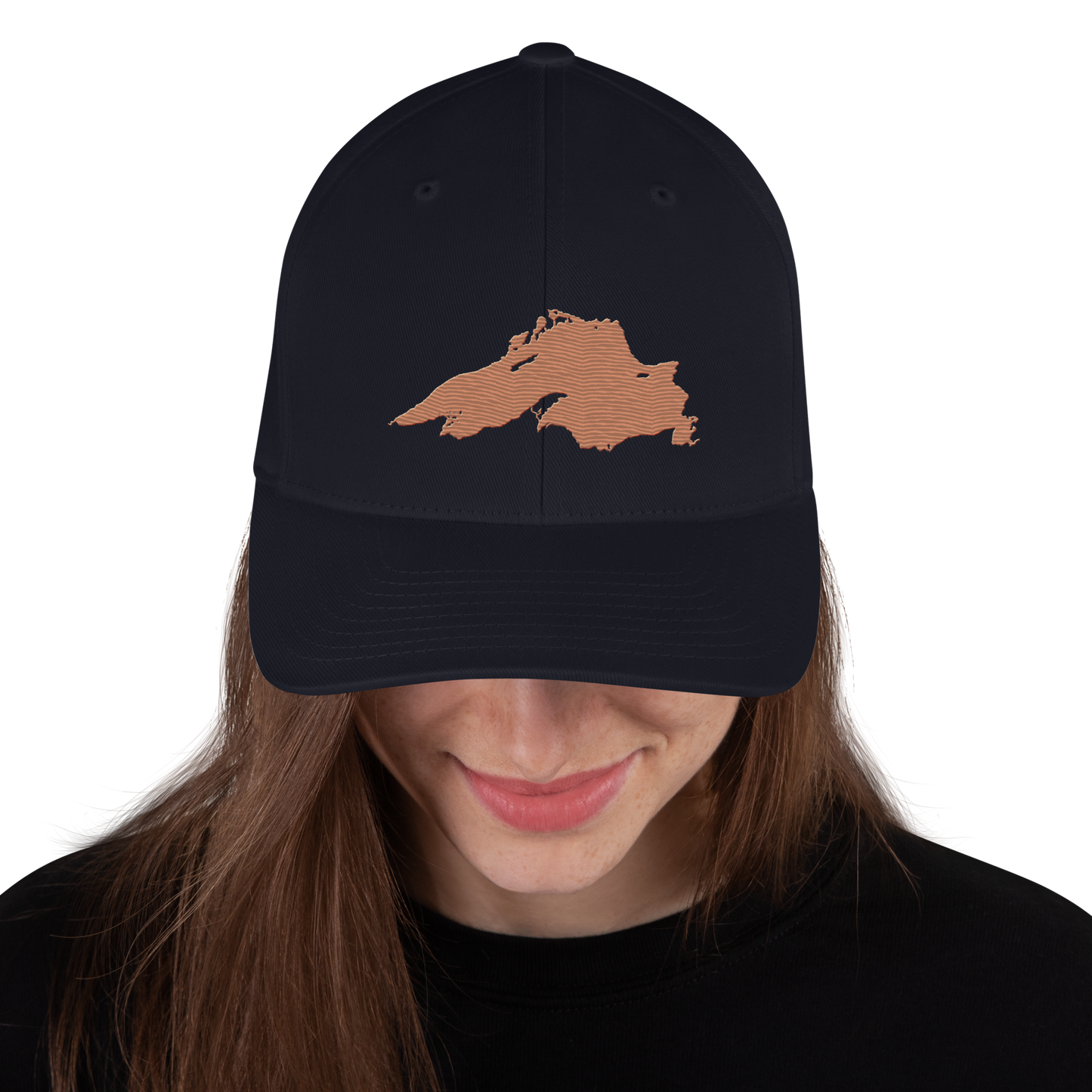 Lake Superior Fitted Baseball Cap | Copper