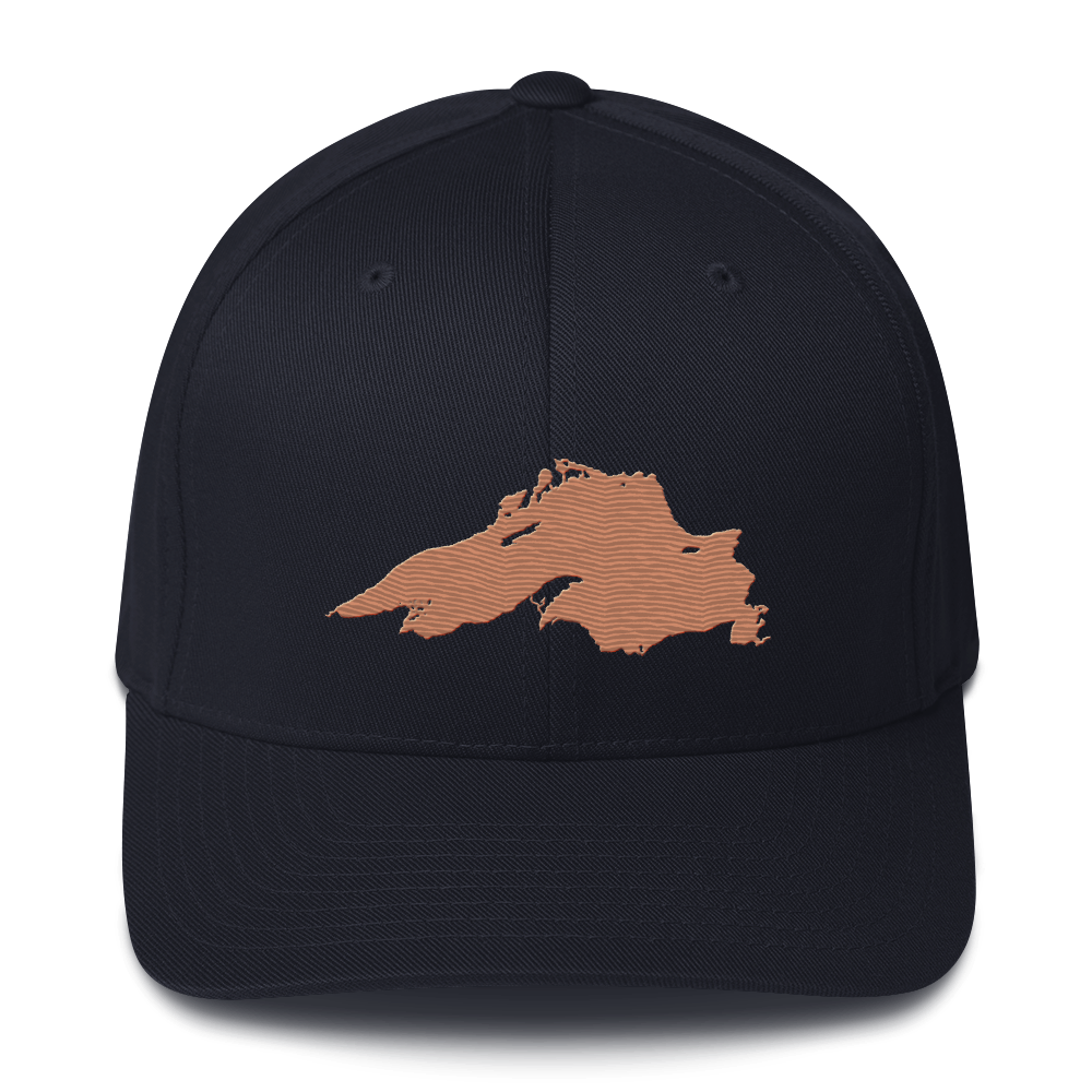 Lake Superior Fitted Baseball Cap | Copper