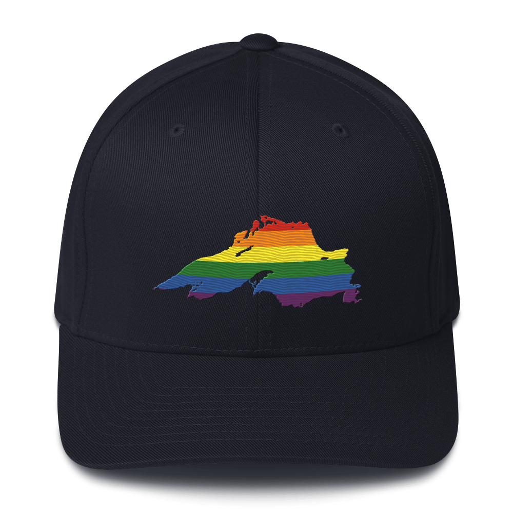 Lake Superior Fitted Baseball Cap | Rainbow Pride Edition