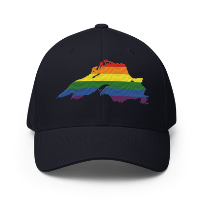 Lake Superior Fitted Baseball Cap | Rainbow Pride Edition