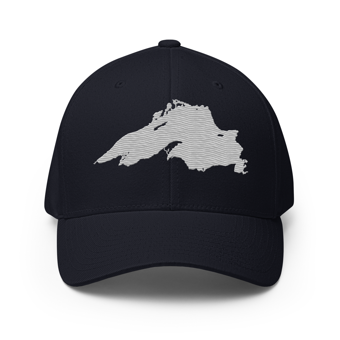 Lake Superior Fitted Baseball Cap | Platinum