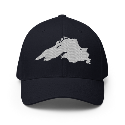 Lake Superior Fitted Baseball Cap | Platinum