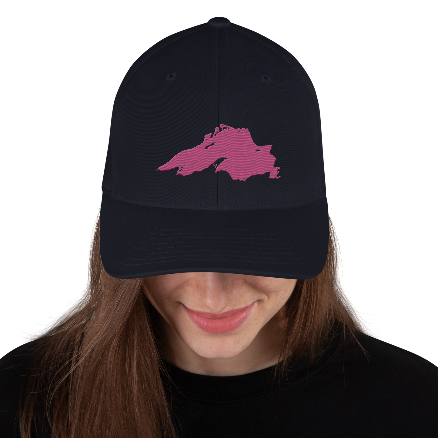 Lake Superior Fitted Baseball Cap | Apple Blossom Pink