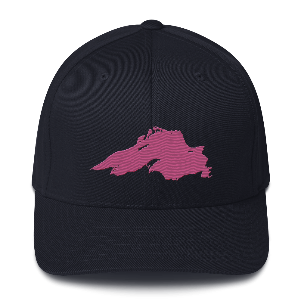 Lake Superior Fitted Baseball Cap | Apple Blossom Pink