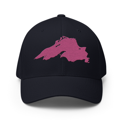 Lake Superior Fitted Baseball Cap | Apple Blossom Pink